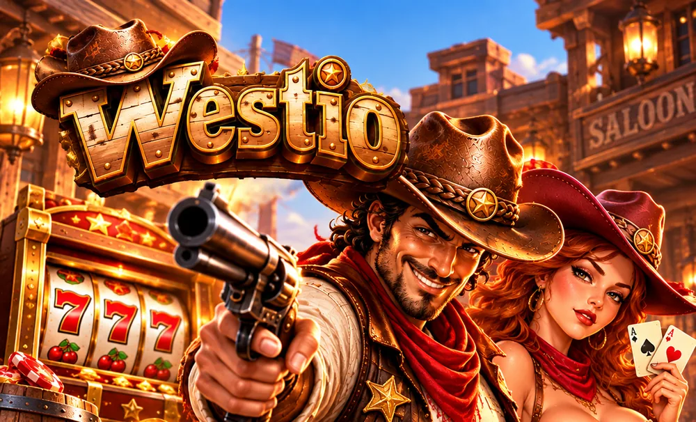 Westio — kowboj i kowbojka w saloonie